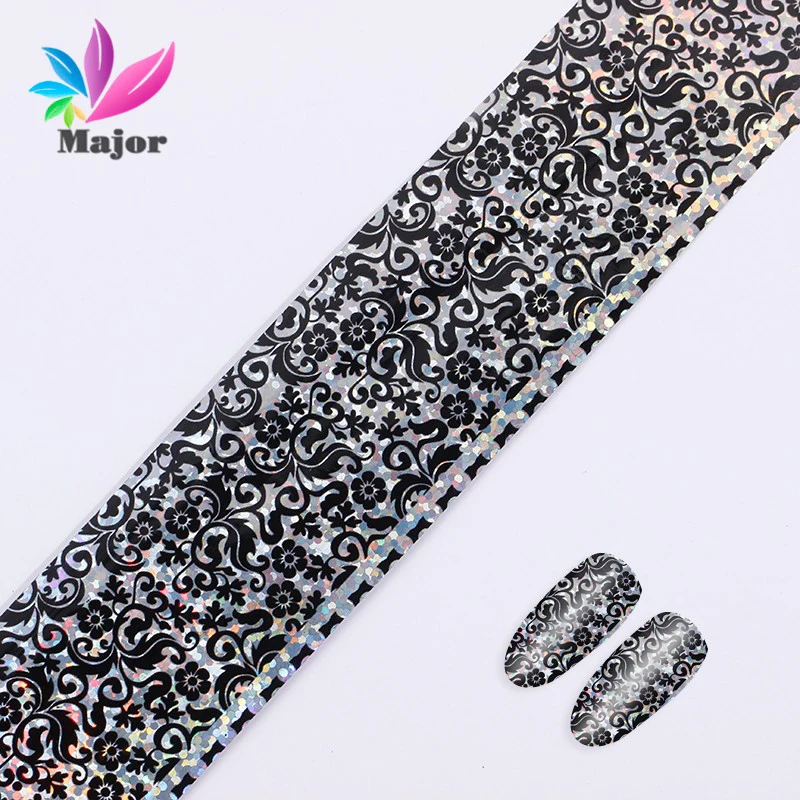 

Nail Art Decals Nail Transfer Foils,DIY Foil Polish Nail Beauty Stickers,Gold Silver Styling Design Nail Tool GL23