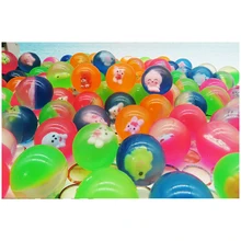 Rubber Bouncy ball toy ball child elastic Cartoon Animals Ball kids of pinball bouncy toys for kids Outdoor Game 50pcs 42mm