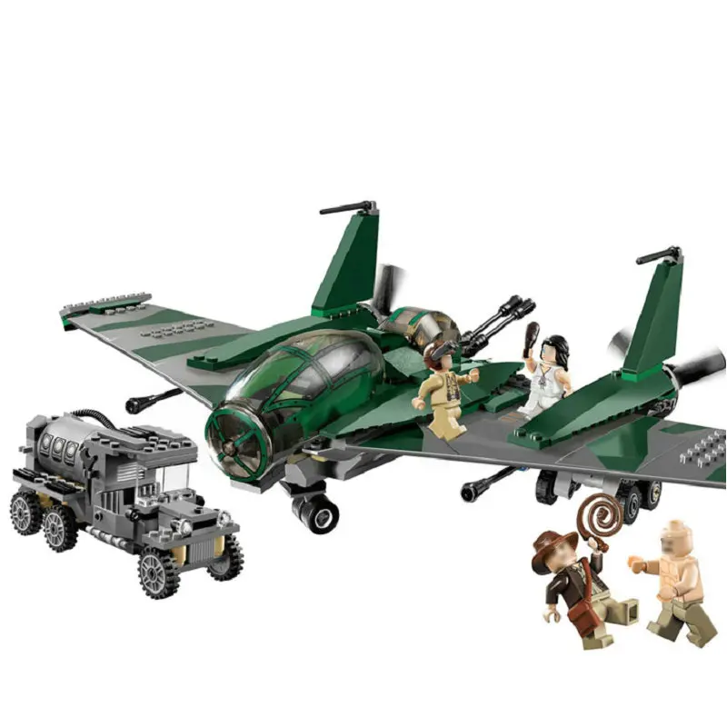 

401Pcs Movie Series Peril In Peru Indiana Jones Building Blocks Bricks Set Gifts Compatible Legoingly For Children Toys