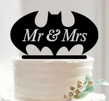 

300pcs NEW Fondant Cake Decorating Tools Personalized Wedding Mr & Mrs Acrylic Cake Topper Batman Superman Silhouette