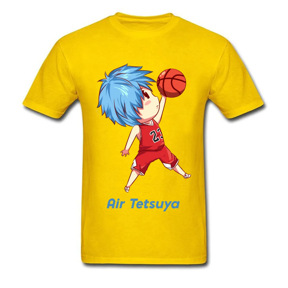 Air Tetsuya 100% Cotton Design T Shirt Hip Hop Short Sleeve Men's T Shirts Design Labor Day T Shirt Round Neck Air Tetsuya yellow
