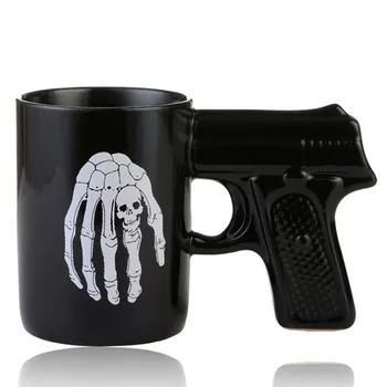 

Personalized Skull Magic Ring Mug Black Ceramic Coffee Mug Coffee Tea Milk Water Drinkware Perfect Gift 450ml