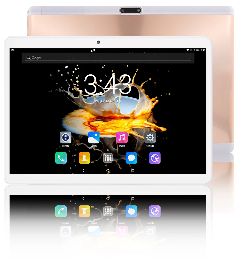 2.5D закаленное стекло 10 дюймов Tablet PC Octa Core 4 ГБ Оперативная память 32 ГБ Встроенная память Dual SIM карты для Android 7,0 wi-Fi 3g 4 г LTE Планшеты 10 10,1 "PAD