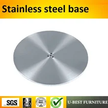 U-BEST фурнитура Металлические пьедестал круглый стол базы Нержавеющая сталь, Нержавеющая сталь ногу для журнальный столик