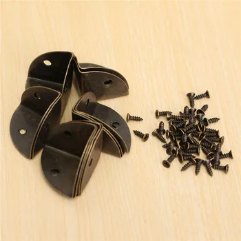 

12Pcs Iron Bronze Decorative Antique Jewelry Wine Gift Box Wooden Case Corner Protector Guard 2.5cmX2.5cmX2.5cm