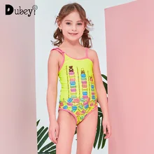 Купальный костюм ярких цветов с открытой спиной для маленьких девочек; цельнокроеный комплект; летняя одежда для отдыха для девочек; детская одежда для пляжа