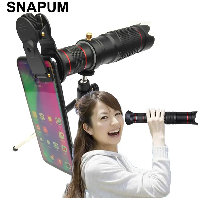 SNAPUM الهاتف المحمول HD 4 K 36x تلسكوب كاميرا زووم بصري الهاتف المحمول تليفوتوغرافي عدسة ل iphone samsung oppo vivo xiaomi