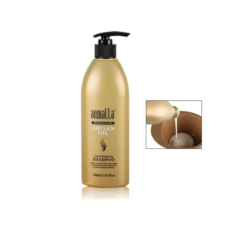 500 мл Профессиональный натуральный шампунь Armalla для лечения поврежденных сухих волос с аргановым маслом и 500 мл глубокий кондиционер для ухода за волосами
