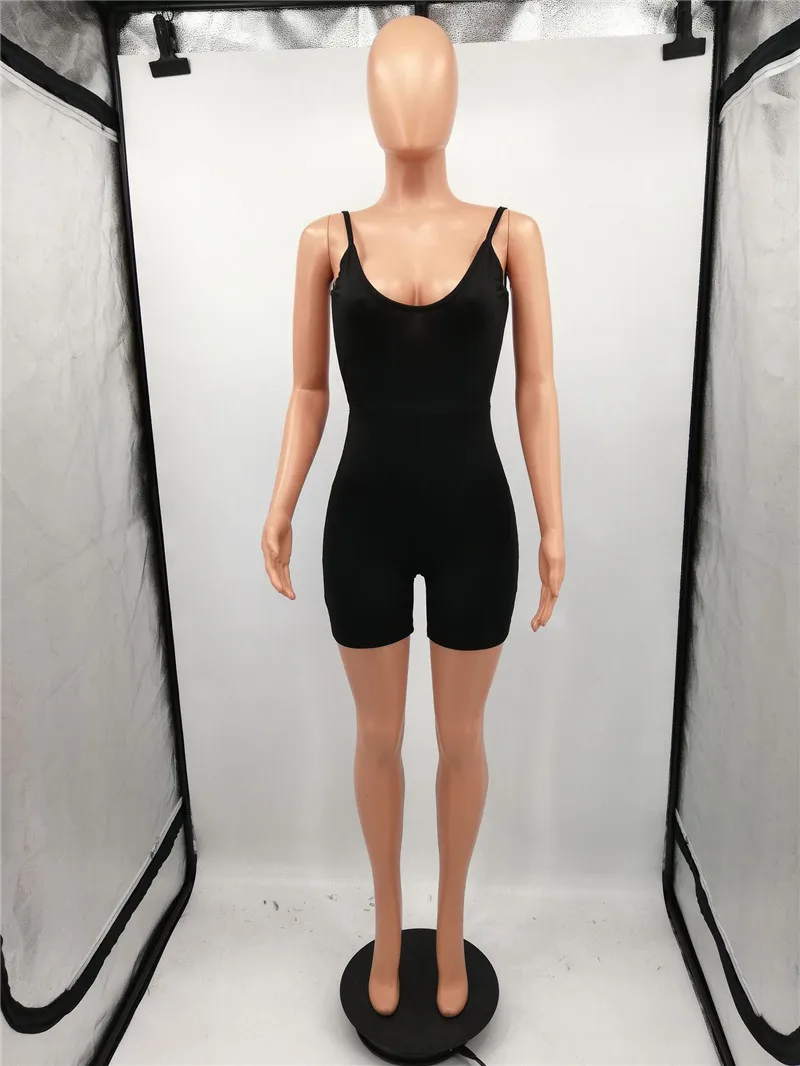 النساء مثير Bodycon داخلية أكمام عارية الذراعين Playsuit الصيف قطعة واحدة الشارع الشهير السراويل ثوب فضفاض للمرأة بذلة وزرة