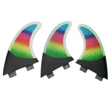 

Surfboard Fins Yellow SUP Board Fins Honeycomb Fibre G5 Fins