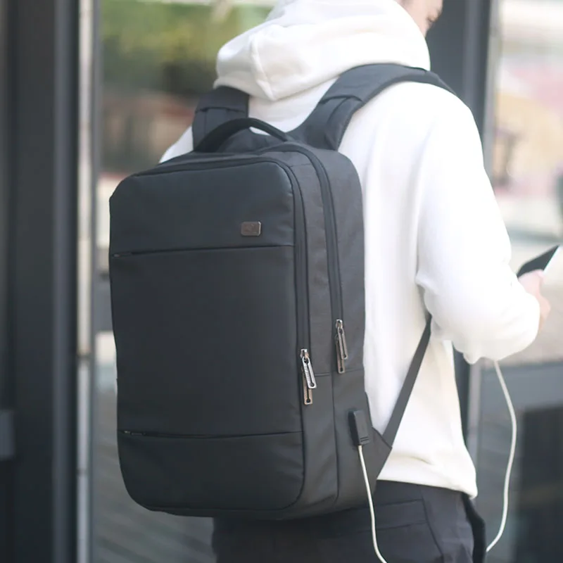 Мужской деловой рюкзак с отделением для ноутбука 15 6 дюйма и USB портом|men laptop