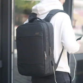 

Mens Business Bag Large Office Anti Theft Backpack Male Waterproof USB Charging Men Laptop Backpack 15.6 Travelling Back Pack