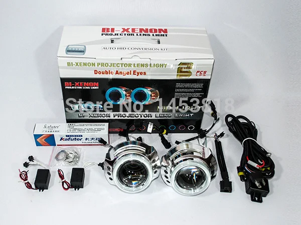 

3.0HQI 35w 3'' inch Bi- Projector Lens double Angel Eye Lamp for car H4 H1 H7 H11 HB3 HB4 9004 9007 4300K 5000k 6000k 8000k
