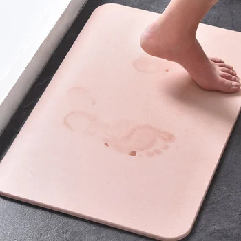 

Thickened Shower Non-slip Carpet Natural Diatomite Fast Drying Vertical Back Rug Soft Bathroom Memory Foam Mat Door Kitchen Rugs