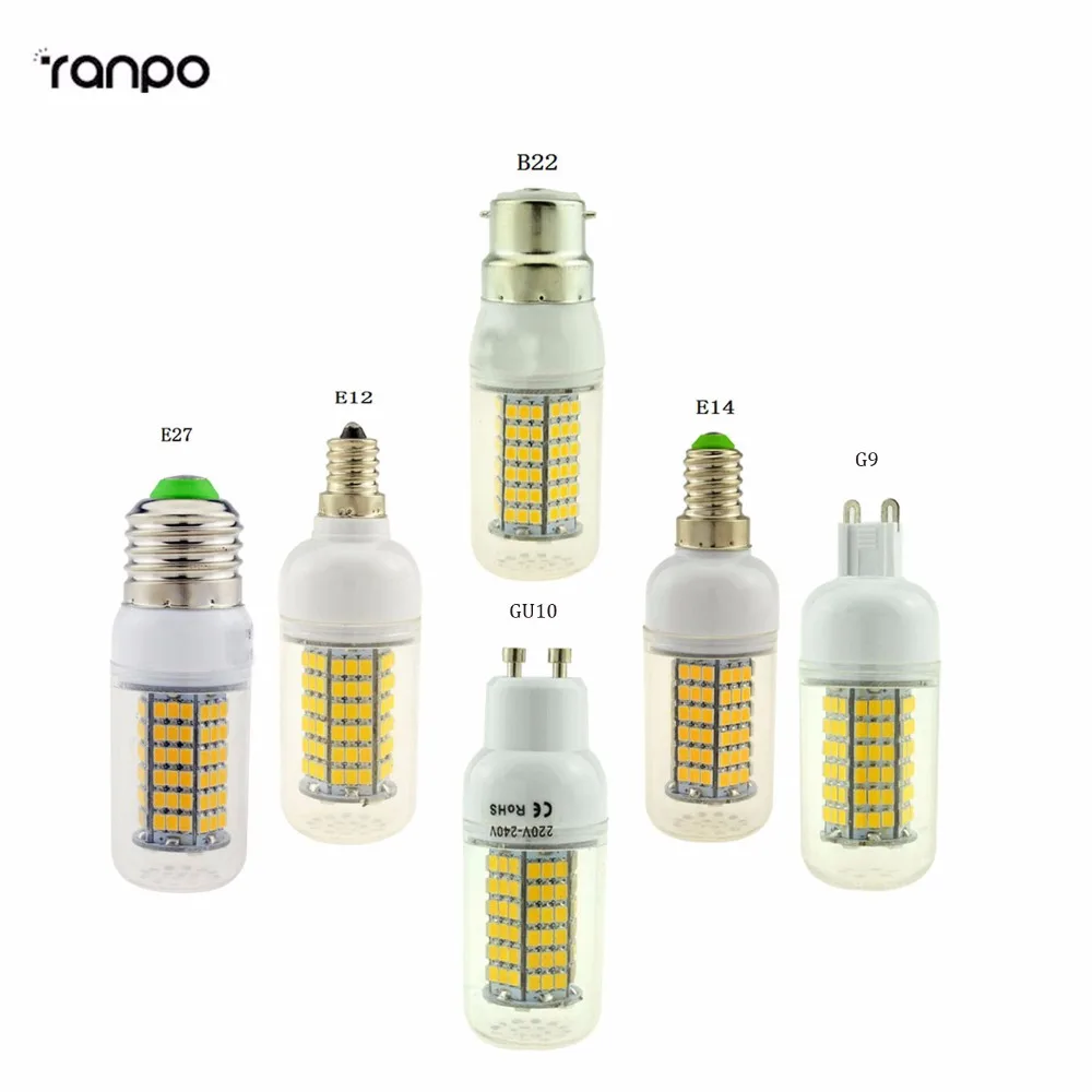 E12 E14 E27 G9 GU10 B22 LED Corn Bulb 120LEDs Lamp Replace CFL 35W