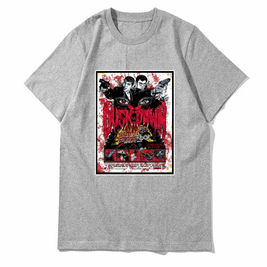 Cult movie poster patched cloth design 100 cotton t shirt casual style
