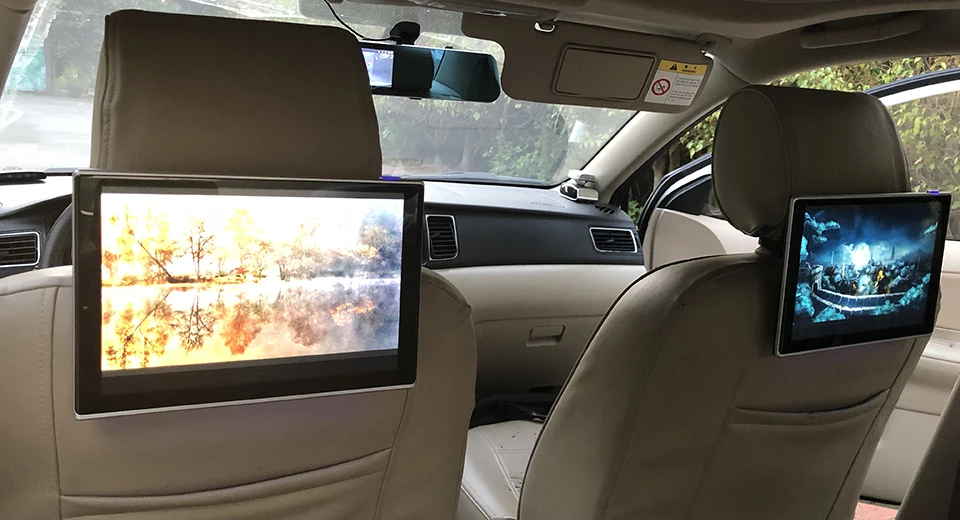 Clearance Car Electronics Intelligent System DVD Player Android Headrest With Monitor For Lexus ES Class TV Screen 11.8 inch 2PCS 2
