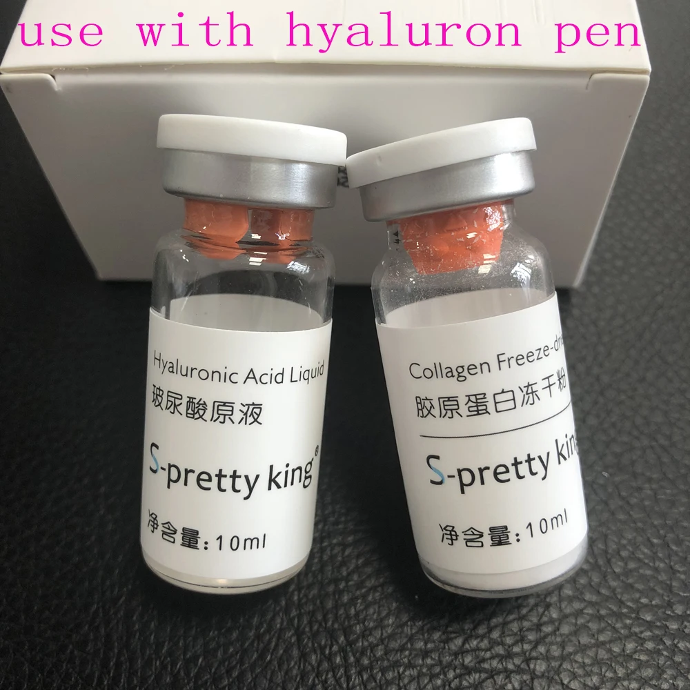 

Hyaluronique acid liquid mix collagen Freeze-dried powder Atomized filled cells for Injectable Hyaluron Acid gun Dermal Filler