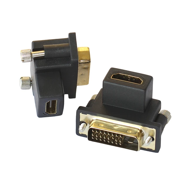 Extraordinary Offers 90 Degree Up & Down Angled DVI Male to HDMI Female Adapter for Computer & HDTV & Graphics Card Extraordinary Offers 90 Degree Up & Down Angled DVI Male to HDMI Female Adapter for Computer & HDTV & Graphics Card