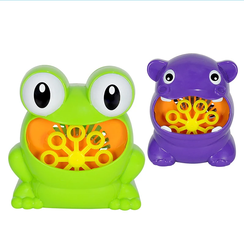 New Frog Automatic Bubble Machine Blower Maker Bubble Water Set Party Summer Outdoor Toy for Kids Wholesale And Drop Shipping