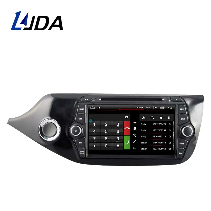Discount LJDA Android 9.1 Car DVD Player For KIA Ceed 2013 2014 2015 GPS Navigation 2 Din Car Radio Multimedia WIFI Stereo IPS Auto Audio 1