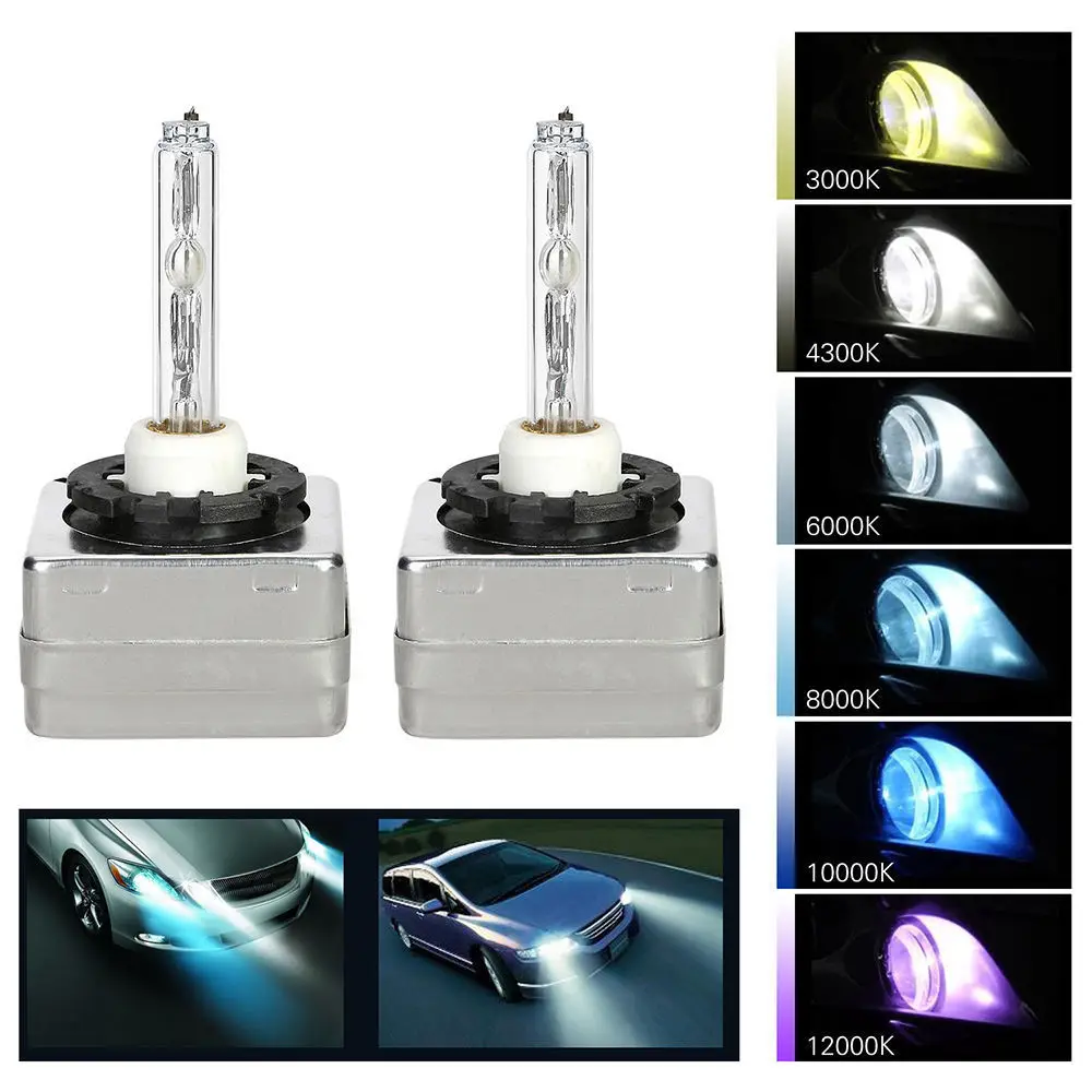 

2 X D1C D1S D1R 6000K White HID Headlight Light Bulbs OEM Replacement