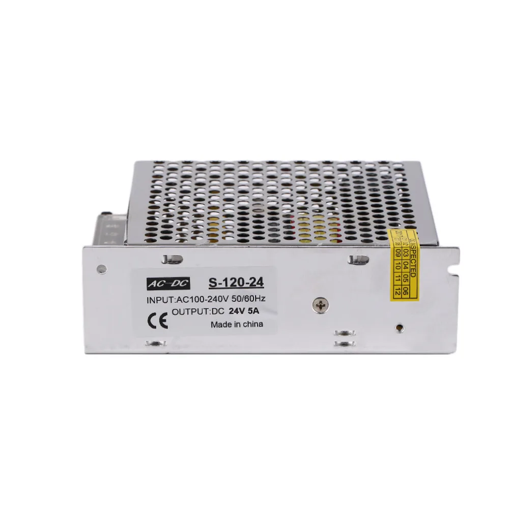 DC 24V 5A 120W AC100 240V переключатель светодиодный источник питания трансформатор