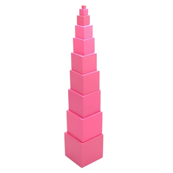 

21Pcs Pink Building Blocks Booth Card 0.7-7Cm Early Childhood Education Preschool Children'S Toys Educational Toys With Box Pa