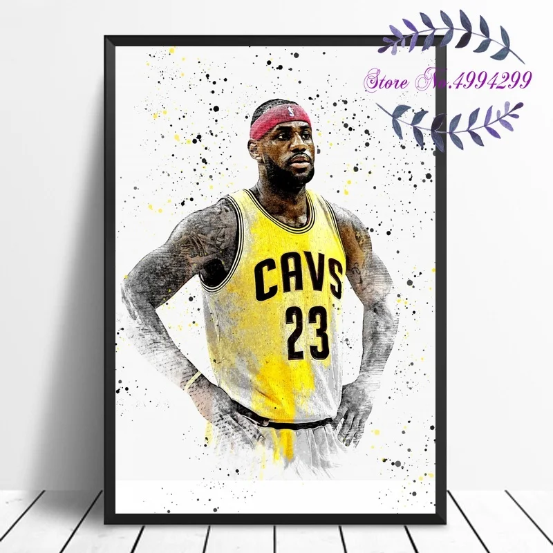 

Sport Star LeBron James Poster Canvas Print Home Decor No Frame