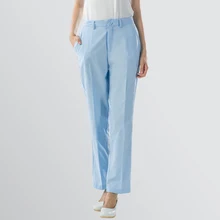 Женские брюки санитара брюки медсестры скрабы боковые эластичные талии утилита естественного подъема прямые ноги или больницы медсестры брюки