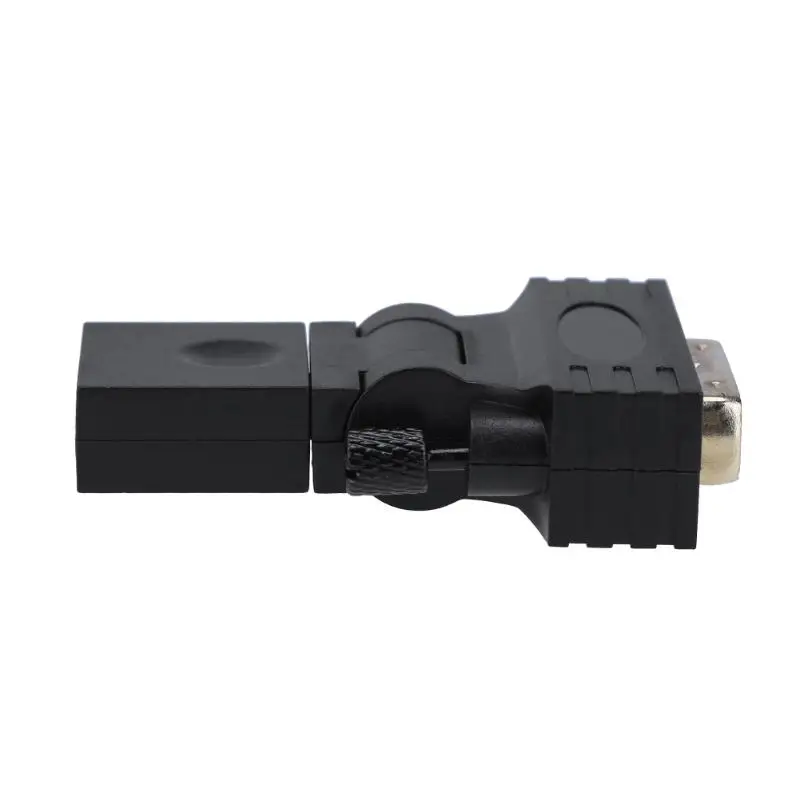 360 градусов Поворотный HDMI к DVI 24 + 1 адаптер Женский мужчине HD ТВ конвертер для ПК PS3