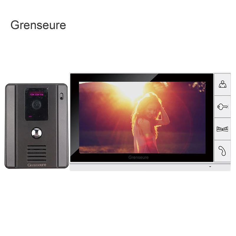 

FREE SHIPPING New 9 inch Color TFT LCD Screen Video Door Phone Intercom System + 1 Night Vision Door Camera + 1 Monitor IN STOCK