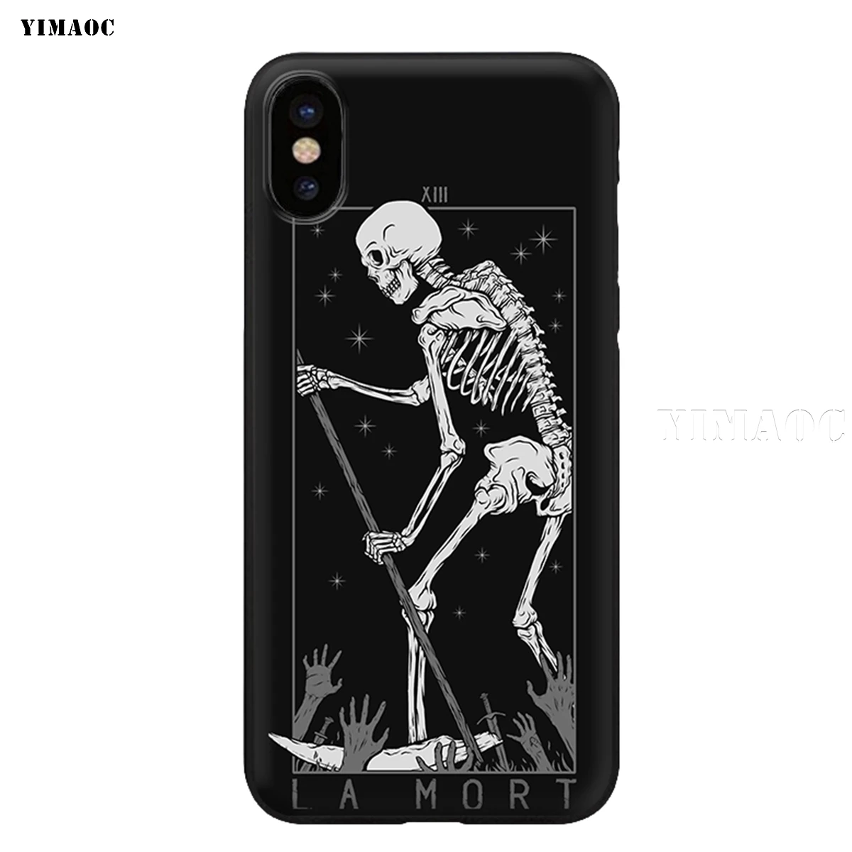 Силиконовый мягкий чехол YIMAOC Death Tarot для iPhone 11 Pro XS Max XR X 8 7 6 6S Plus 5 5S SE - Цвет: 8