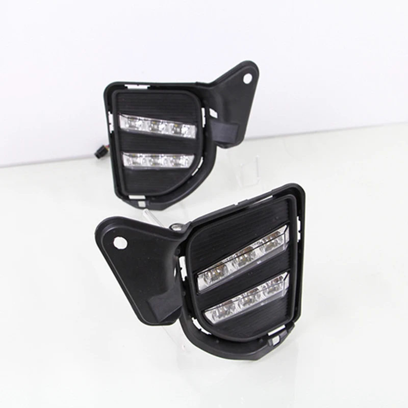 

Car Flashing 2Pcs LED Daytime Running Light for Toyota Hiace DRL 2014 2015 2016 LED DRL Fog Light Cover Front Lamp Auto Parts