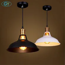 Винтажный открытый подвесной светильник Ретро промышленный металлический подвесной светильник для кафе одежда для ресторанов магазин Лофт крышка подвесные светильники