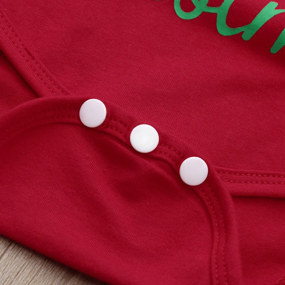 Комплект рождественских нарядов для маленьких мальчиков и девочек, комбинезон+ штаны в полоску+ шапочка, рождественские комплекты одежды для новорожденных мальчиков и девочек