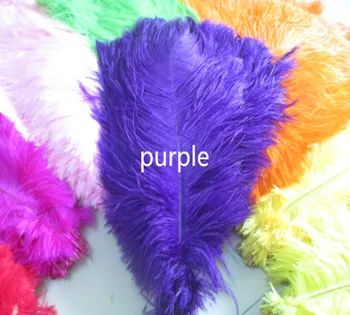 

wholesale 200pcs / lot high quality purple ostrich feathers 10-12 inches / 25 to 30 centimeters celebration stage decoration