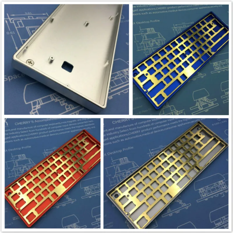 

keyboard For 60% Standard Layout Mechanical Keyboard FACEU keyboard metal frame GH60 Customized Full Kit Aluminum Case Shell