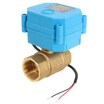 

3/4" Brass electric ball valve, DC12V electric motorized valve with 2/3/5 Wires, DN20 electric motor vlave for HVAC