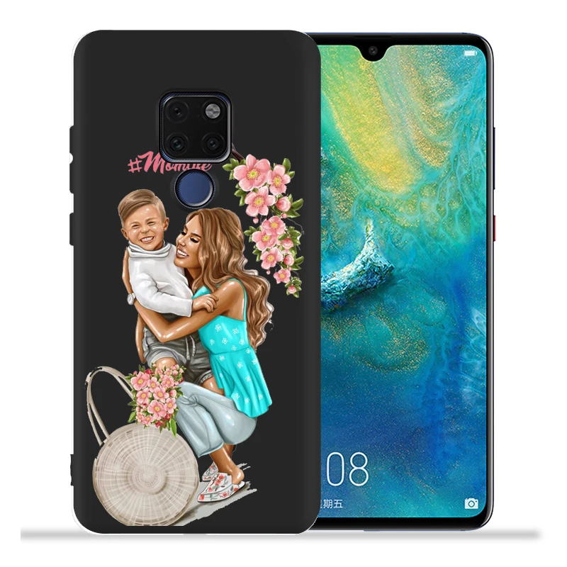 Модный чехол для мамы, супер мамы, девочки, младенца, для huawei mate 20 Lite mate 10 Lite mate 20 Pro Coque для Nova 4e 3 Nova3i задняя крышка