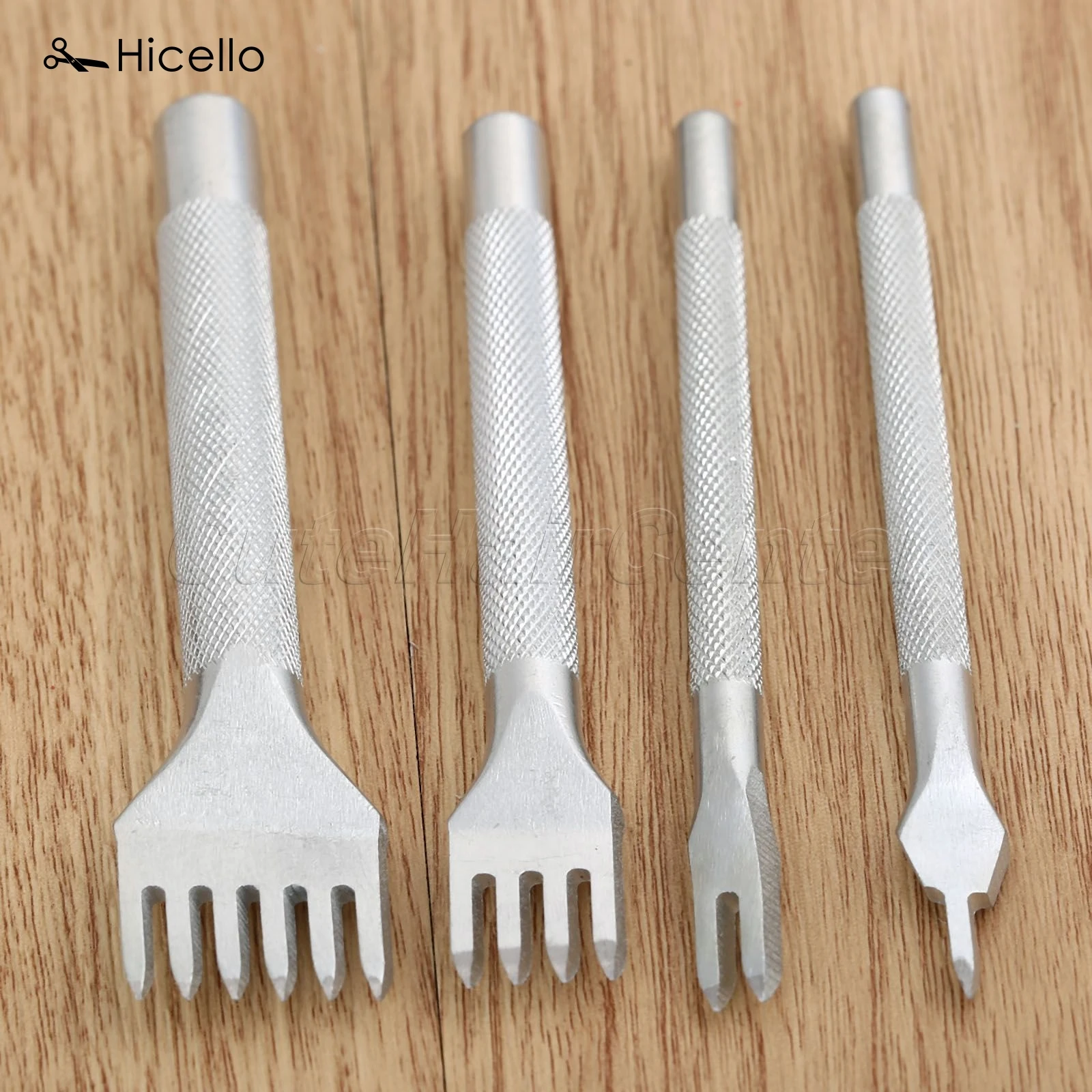 Hicello 1PC Leather Craft Hole Punch Tools Steel 4 Style Diamond Point