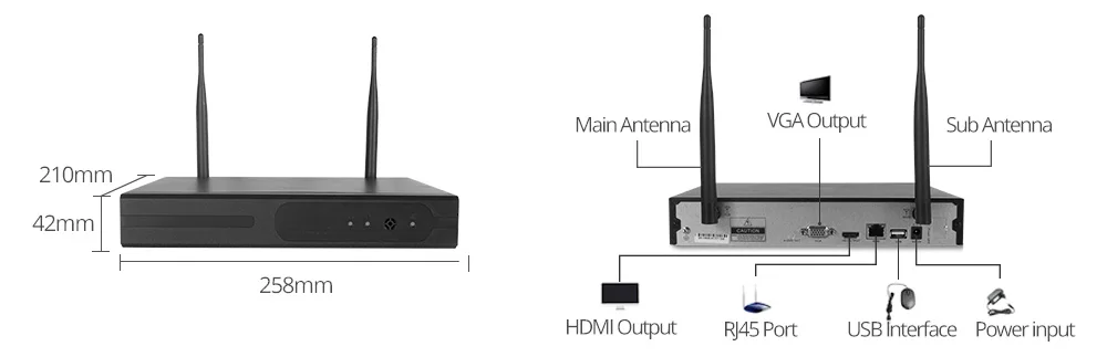 Yobang безопасность WIFI CCTV домашняя камера наблюдения система Беспроводная 8CH 960P 1.3MP