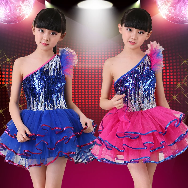 New Children's Costumes Jazz Dance Clothes For Girls Dance Suit Kids
