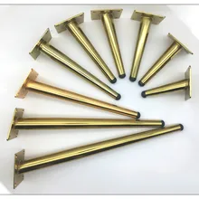 Металлические ножки мебели Утюг золотой Поддержка 12/15/17/20/25/30/36/38 мм/42 см кабинетный стол ноги мебели аксессуары 1 шт