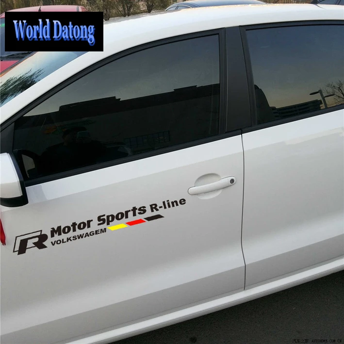 

World Datong car styling sport car sticker For VOLKSWAGEN Jetta Front door Decals Auto Stickers