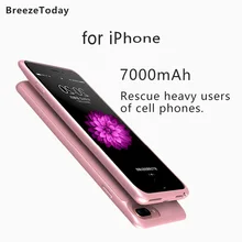 Чехол для аккумулятора, чехол для зарядки аккумулятора 7000 мАч, чехол для iPhone 6 Plus, 7 Plus, 6 S Plus, 8 Plus, зарядное устройство, внешний аккумулятор, аккумулятор