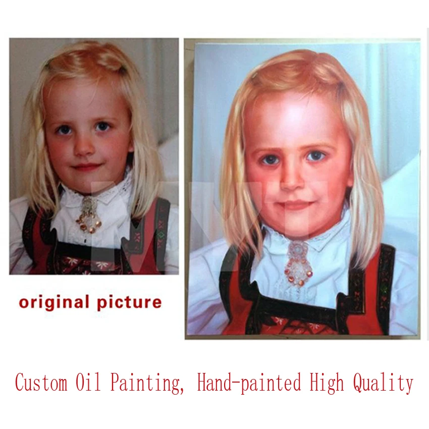 

100% Hand Painted Custom Portrait Oil Painting Or Handpainted Copying Your Offer Paintings Not Printed Oil Paintings