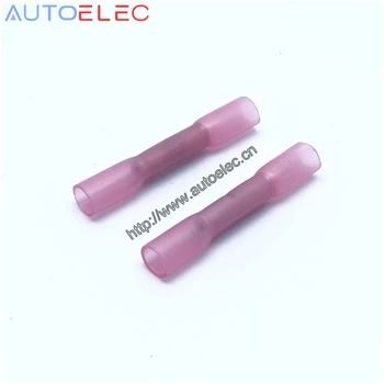 

BHT1.25 50PCS Heat Shrinkable Butt Waterproof Connector Splice Butt Heat Shrink Tube Joint and Connectors,22-18AWG 0.5-1.0mm
