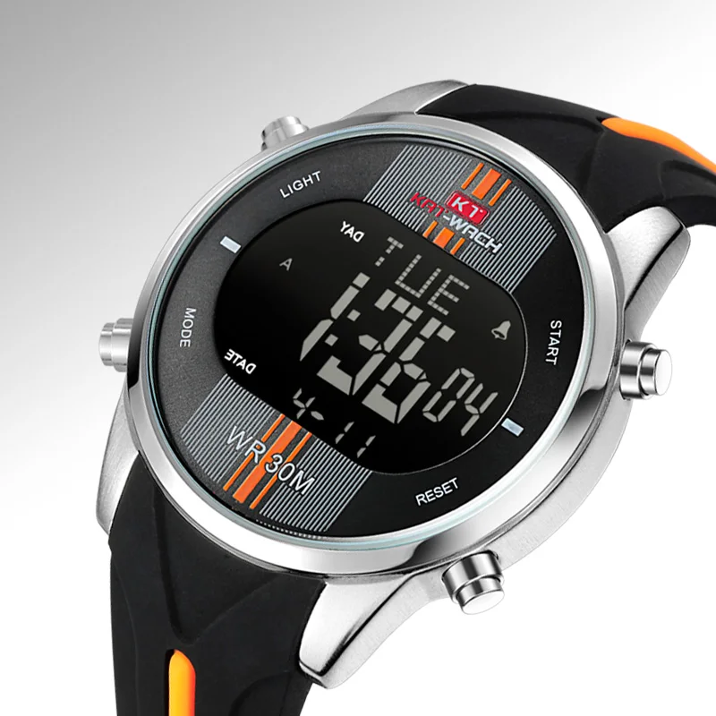 

KAT-WACH Casual Sport Watch Men Mulifunction Digital Wristwatches Fashion Running Waterproof Army Mens Watches relogio masculino