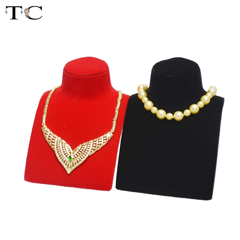 

Velvet and Resin Material Jewellery Stand Holder Jewelry Display for Necklace Pendant Show Cases High Quality 14*19*17cm